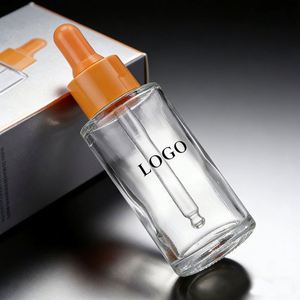 OEM Silk Screen Glass <b>Dropper</b> <b>Bottle</b> with Plastic Closure Custom Logo <b>Bottle</b> for Serum and Aromatherapy Products - Product Image 2