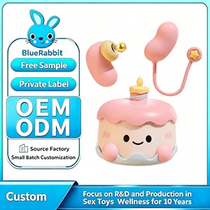 Vibrateur mignon en forme de gâteau, créatif, de la marque BlueRabbit, jouet fantaisie, cadeau d'anniversaire de luxe pour femmes. - Product Image 1