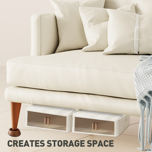 Elevadores de patas resistentes para muebles de madera natural maciza, elevadores de cama de madera de bambú para el hogar - Product Image 5