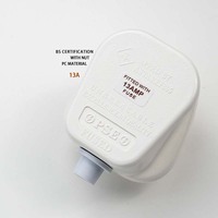 Prise filable standard britannique 13A 250V à 3 broches pour câblage