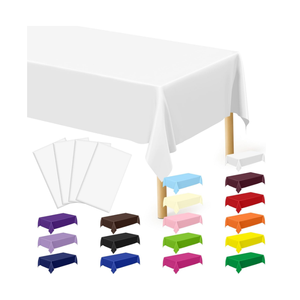 <span class=keywords><strong>Tovaglia</strong></span> 137x274cm <span class=keywords><strong>in</strong></span> <span class=keywords><strong>plastica</strong></span> rettangolare <span class=keywords><strong>tovaglia</strong></span> monouso impermeabile - Product Image 4