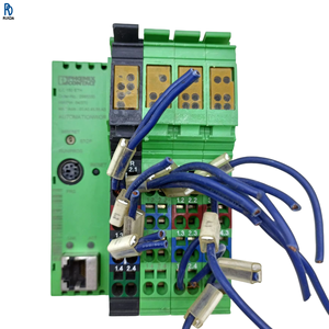 Module de commande de coupleur 298 ILC 150 ETH, montage sur rail DIN, système d'automatisation industrielle, interface de communication réseau PLC, électrique - Product Image 1