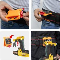 Support de ruban à mesurer MELOTOUGH, étui pour perceuse, clip de ceinture à accès facile pour ruban à mesurer