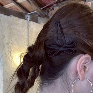 โบว์ผ้าไหมสีสันสดใสแสนน่ารักสำหรับเด็กผู้หญิง จับคู่กับกิ๊บติดผม BB อุปกรณ์ตกแต่งผมสำหรับเด็กผู้หญิง กิ๊บติดผมเด็กผู้หญิง - Product Image 4