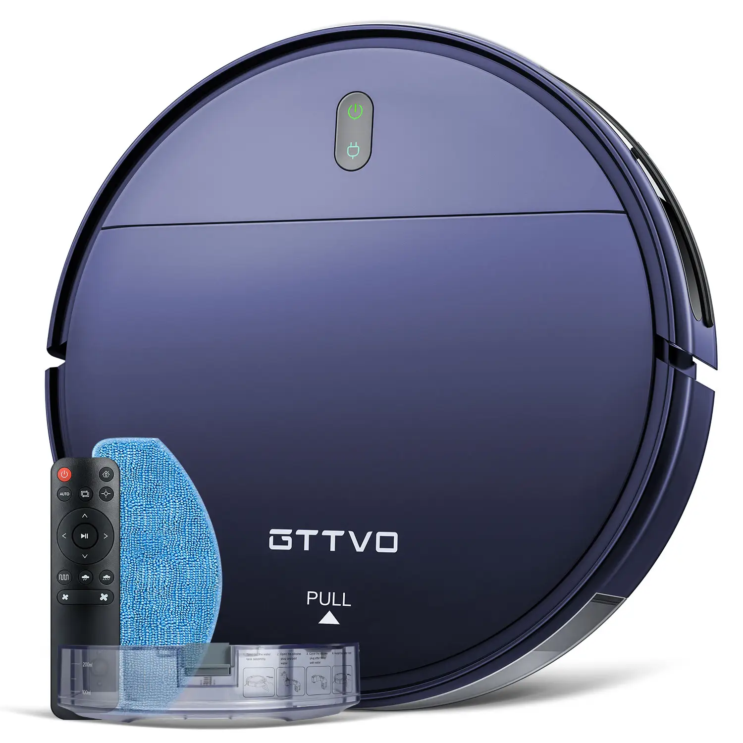 BR151 gttvo Самостоятельная зарядка умный автоматический перезаряжаемый беспроводной Wi-Fi для сухой и влажной уборки для подметания пола Робот-Пылесос и Швабра