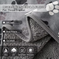 Couverture pour animaux de compagnie douce et confortable à motif imperméable et personnalisable, adaptée aux chats et aux chiens