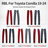 Luces traseras súper brillantes, lámpara de freno, Reflector de parachoques, conjuntos de lámparas, lámpara de señal de giro, tipo rejilla para Toyota Corolla 2019