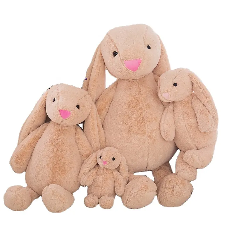 Stuffed Animals Rabbit Plush Toy OEM/ODM Wholesale High Quality Kawaii Bunny Toys Sleep Companion Stuffed Doll for Kids OPP Bag