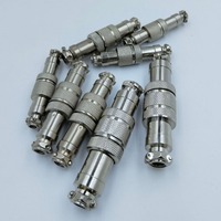 Connecteur d'aviation GX12 GX16 GX20, 2-15 broches, mâle/femelle, joint circulaire, prise d'aviation métallique pour connexion de câbles