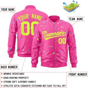 Blouson Bomber Personnalisé Léger Style Universitaire avec Lettres Brodées et Logo Unisexe Adulte Printemps Décontracté - Product Image 3