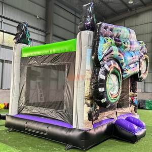 Nouvelle Arrivée - Château Gonflable Commercial Extérieur en PVC pour Camion <span class=keywords><strong>Gravedigger</strong></span> à Vendre - Product Image 4