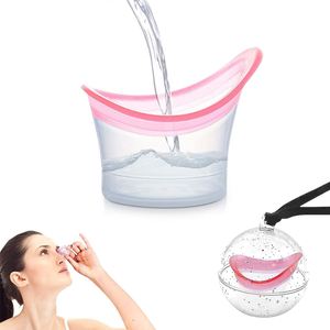 Kit de Vaso Portátil de Silicona para Lavado de Ojos, Herramienta de Cuidado Ocular Rápida y Eficaz para Aliviar Ojos Cansados, Refrescar, Limpiar Polvo y Maquillaje - Product Image 1