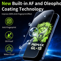 Protector de Pantalla REMAX GL-15 300CC de Vidrio Templado HD sin Bordes, Antihuellas, Cobertura Total para iPhone 16 17 18 Air Pro Max