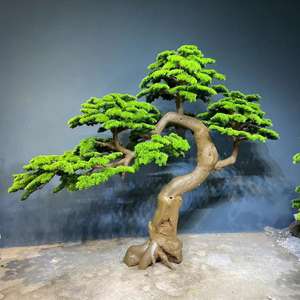 Fábrica personalizar alto verde ciprés artificial bonsái interior exterior grande falso pino <span class=keywords><strong>para</strong></span> decoración de paisajismo de Hotel - Product Image 4