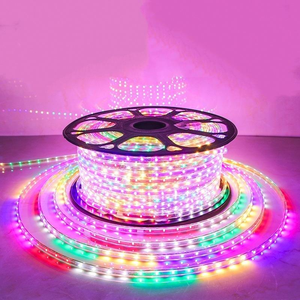 220V WS2812B RGB LED Strip <b>Lights</b> Waterproof Flowing Color Changing <b>Rope</b> <b>Light</b> for Outdoor Christmas Party Home Decoration - Product Image 2