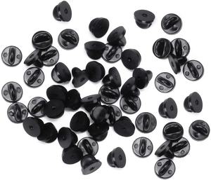 卸売PVC真鍮バタフライクラッチバッジタイタックピンバックピンとの交換 (シルバーとゴールデン) - Product Image 2