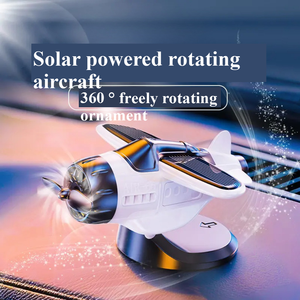 Ornement d'avion rotatif solaire pour voiture, décoration d'avion oscillant en silicone de 10 ml avec parfum océanique - Product Image 3