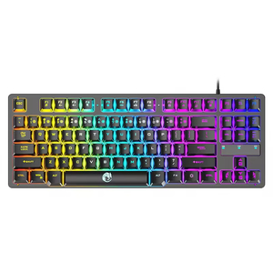 87-<b>Key</b> Luminous with Fuel Injection Laser Engraving New Type <b>USB</b> Interface Wired Gaming Keyboard for Desktop/Laptop Computers - Product Image 1