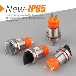 LANBOO 19Mm 22Mm Kim Loại Nút Nhấn Chuyển Đổi <span class=keywords><strong>Push</strong></span> Chiếu Sáng Nút Núm Khóa Chuyển Đổi - Product Image 2