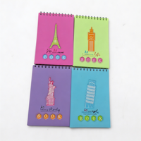 Carnet à spirales A5 avec couverture en polypropylène, couverture découpée créative Tour Eiffel, carnet à spirales personnalisé à couverture rigide pour étudiants, papeterie scolaire