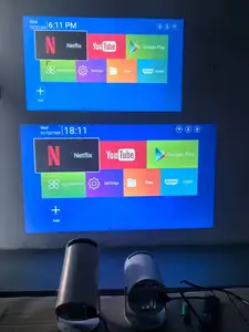 Bán hàng nóng 4k hy300pro Full HD rạp hát tại nhà proyector mini thông minh Android Máy chiếu xách tay Máy chiếu mini với wifi