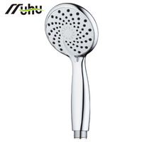 Pomme de douche filtrante à eau de pluie 4 fonctions, en plastique ABS chromé, adoucisseur d'eau, pomme de douche avec restricteur de débit