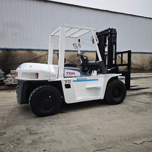 Chariot élévateur TCM 70 d'occasion en promotion, 7 tonnes, avec moteur TCM japonais, modèle 2022, 4x4 AWD, pneus pleins - Product Image 2