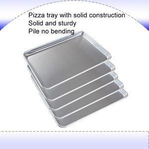 Teglie per biscotti piccole teglie in alluminio bordate quarto foglio teglie teglia per <span class=keywords><strong>Pizza</strong></span> - Product Image 6