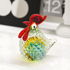 Figurine de coq en cristal poli, faite à la main, écologique, mignonne, objet de collection, ornement, cadeau, décoration d'intérieur, presse-papiers - Product Image 4