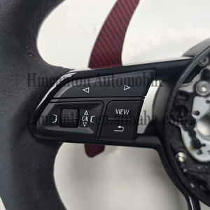 Volant de direction en fibre de carbone et Alcantara le plus populaire pour Audi B9 B8 C8 A4 A6 A7 R8 TT RS A8 Q7 - Product Image 4