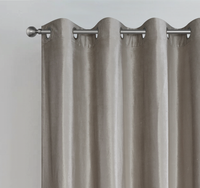 Cortina decorativa lista para montar, oferta, 100 poliéster, tela de terciopelo italiano, cortina transparente