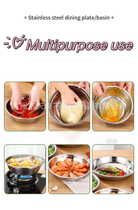Cuenco mezclador de acero inoxidable 304 de gran venta, diseño moderno pulido de alta calidad para servir sopa, ensalada, característica sostenible - Product Image 4