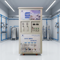 Système de filtration d'eau par osmose inverse 500L/H, pompe à osmose inverse, purificateur d'eau pour les entreprises avec réservoir d'eau pure de 160L