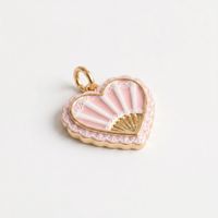 Ciondolo Vintage in Stile Femminile con Fiocco, Libro e Farfalla in Acciaio Inox Placcato Oro con Pizzo Rosa Francese, Accessori per Gioielli Fai-da-Te