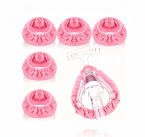 Doublures de <span class=keywords><strong>masque</strong></span> CPAP de soins de santé certifiées CE rose compatibles F20 housses de coussin lavables pour l'<span class=keywords><strong>apnée</strong></span> <span class=keywords><strong>du</strong></span> <span class=keywords><strong>sommeil</strong></span> respirant - Product Image 1