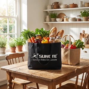 Custom Logo <strong>Foldable</strong> Oversize Canvas Cotton Tote <strong>Bag</strong> with Letter Pattern and Shoulder Strap Custom Size - Product Image 4