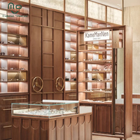 Nuevo diseño, cerradura de cristal, exhibición de anteojos de madera, decoración de tienda, muebles de tienda