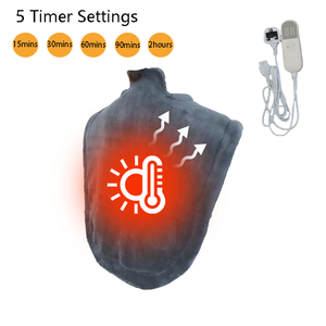 120v 24x25inch Heat Area Neck Electric Heating Pad Fast Heating Machine Washable <b>Portable</b> Shoulder Back Electric Heating Pad - Product Image 2