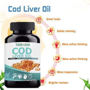 Ausreson OEM Original Meilleures Capsules d'Huile de Foie de Morue 1000mg Chine Complément Vitaminique pour la Santé Immunitaire Capsules d'Huile de Foie de Morue en Vrac - Product Image 3