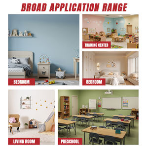 MANZZ Revêtement mural pour enfants Non toxique, lavable à très faible teneur en COV, <span class=keywords><strong>peinture</strong></span> murale écologique sûre pour enfants, <span class=keywords><strong>peinture</strong></span> émulsion à base biologique pour enfants - Product Image 2