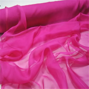 <span class=keywords><strong>Tessuto</strong></span> in <span class=keywords><strong>Chiffon</strong></span> di Seta Pura al 100% Tinta Unita Nera Liscia per Abiti Estivi da Donna e Sciarpe Traspiranti - Product Image 2