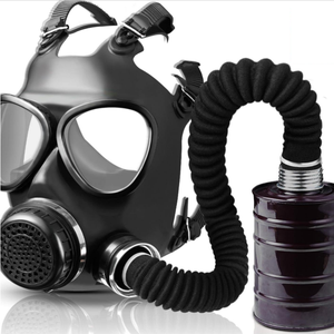 Masque à gaz tactique anti-chlore, anti-poussière et anti-gaz, masque de survie chimique avec filtre à charbon actif de 40 mm pour la peinture - Product Image 2