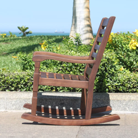Fauteuil à bascule moderne en acacia pour enfants Nantucket, mobilier d'extérieur de luxe fabriqué au Vietnam, pour jardin, restaurant, salon, salle à manger, hôtel, villa