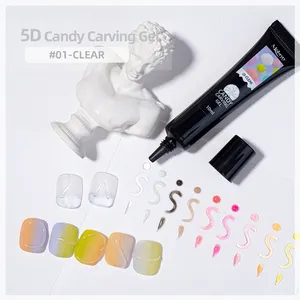 2022 MOBRAY 5D candy gel Nail Art Painting Stereo Carve Sculpture Gel UV Paint Enamel Emboss nail Gel