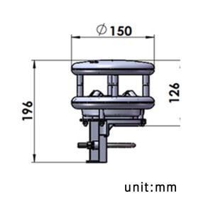 Anemómetro Ultrasónico de 0-75 m/s con Brújula y Calefacción, Sensor de Velocidad y Dirección del <span class=keywords><strong>Viento</strong></span> Marino, Protocolo RS485 Modbus RTU <span class=keywords><strong>ES</strong></span>-W307 - Product Image 6