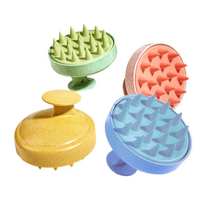 Scalp Massage Hair <b>Brush</b> <b>Round</b> Plastic For Home Bathing Hair Care Kids Use - Product Image 1