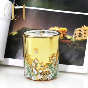 C&amp;H White Scented Soybean Wax Kerzen &amp; Hause Duft Cotton Wick Glas Sojawachs Kerzen Breiter <strong>Docht</strong> - Product Image 1