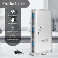 Boîte de gestion des clés portable en aluminium pour usage commercial