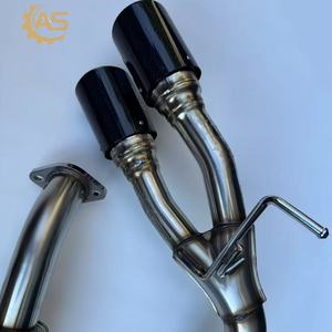 Aosu 2023 Mitsubishi <span class=keywords><strong>Nex</strong></span> Triton 2,4 4N16 Twin-Turbo 2.4L Turbo <span class=keywords><strong>Dual</strong></span> tubo de escape de acero inoxidable 1,5mm de espesor acabado liso - Product Image 2