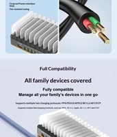 Station de charge multi-ports 29 ports 420W MAX avec 15 ports USB-C et 14 ports USB-A, station de charge multi-ports 27W